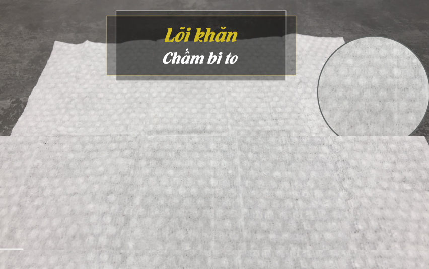 Lõi khăn chấm bi to dày