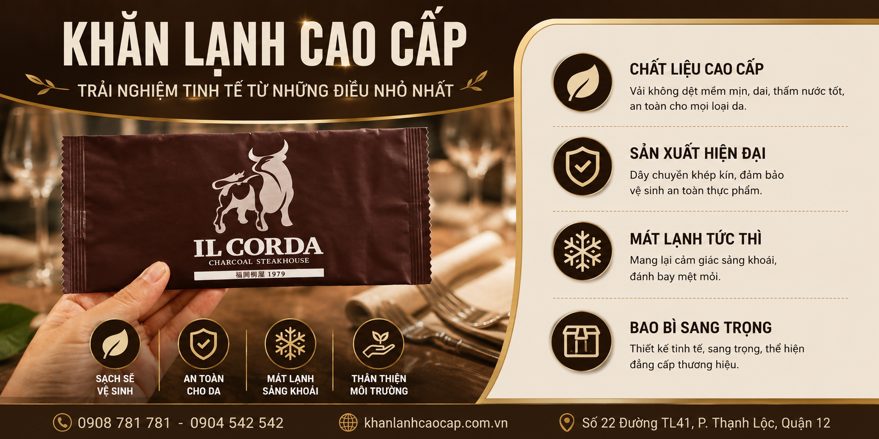 Tiêu chuẩn đánh giá một chiếc khăn lạnh đạt chất lượng là gì?