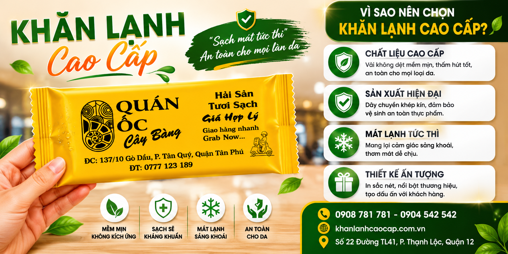 Tiêu chuẩn đánh giá một chiếc khăn lạnh đạt chất lượng là gì?
